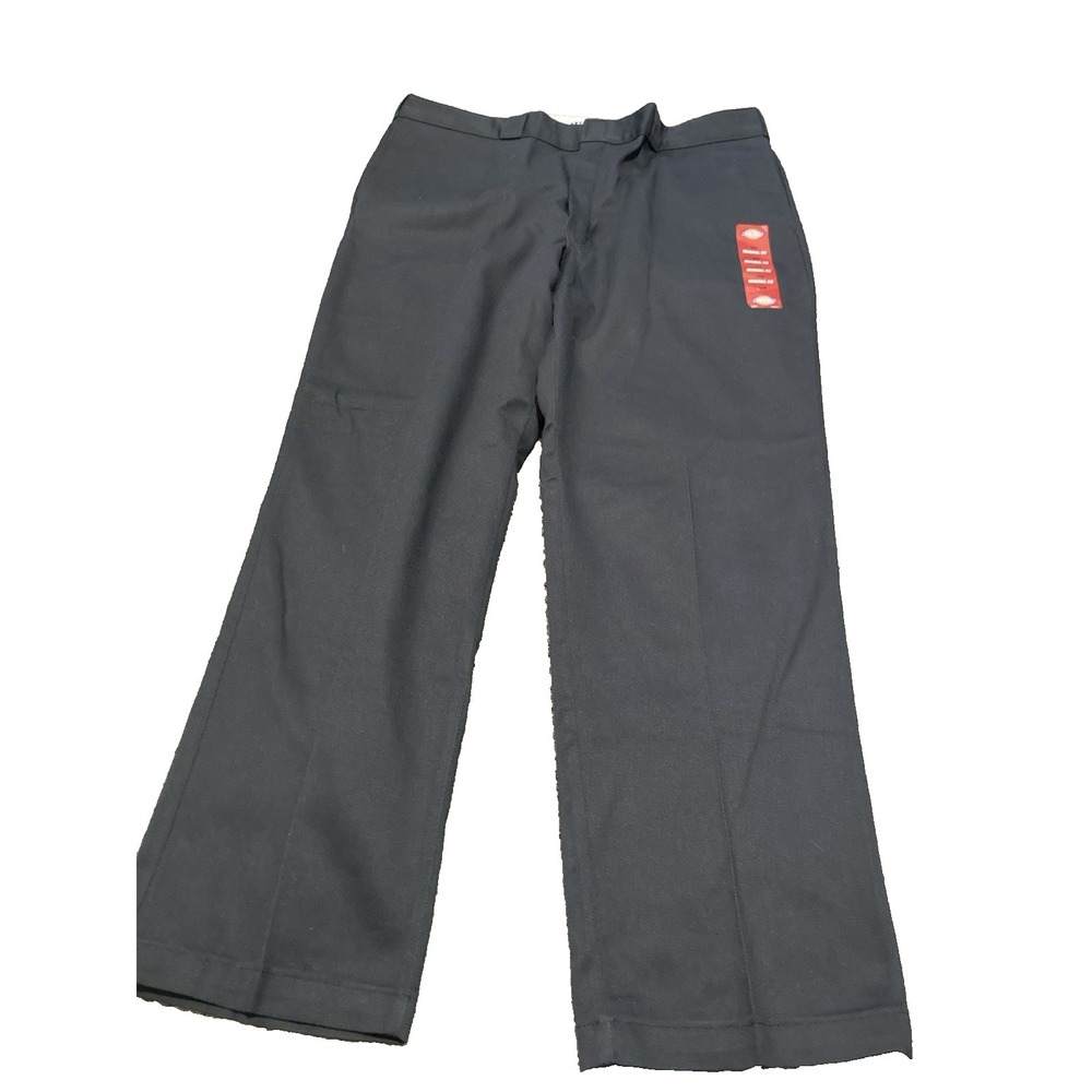 Dickies 874 Original Fit Flex Work Pants Men's 42x32 Black Straight Leg Uniform